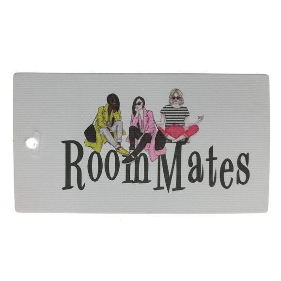 RoomMates Red Sleeveless V-Neck Ribbed Top - Junior's Size Medium - Stylish Chic - Picture 4 of 4